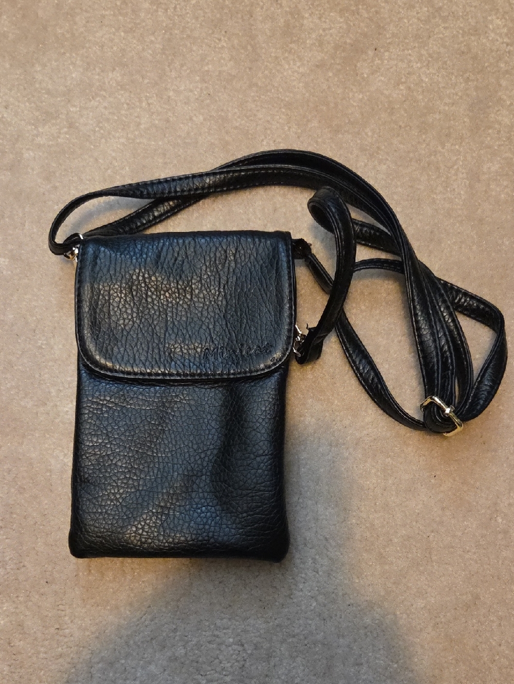 Black Crossbody Phone & Essentials Bag - Women